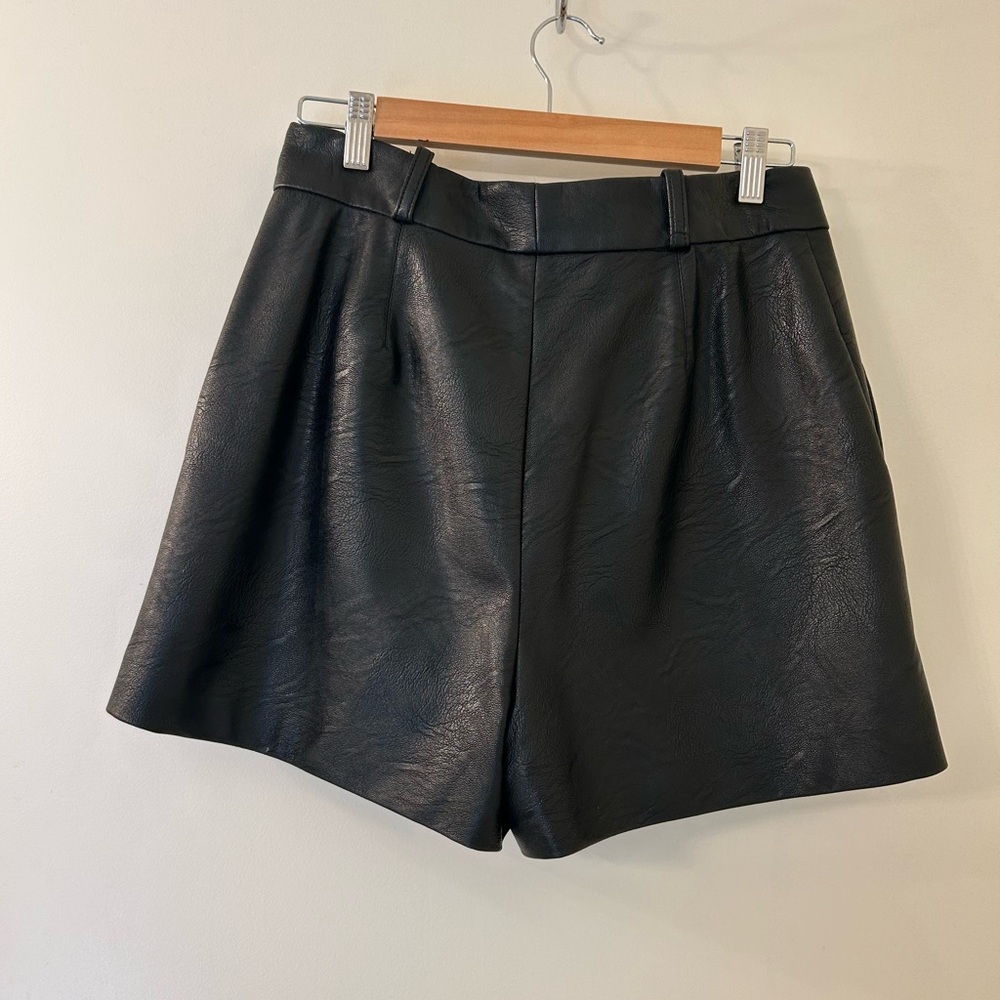 Stella McCartney Vegan Leather Shorts - Picture 2 of 5